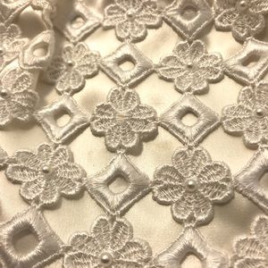 Beaded off white evening bag by Lisa Violetto San Francisco